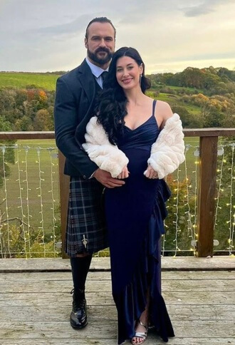 Kaitlyn Frohnapfel and her husband, Drew McIntyre.
